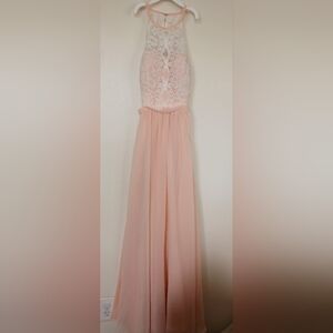 JJ's House Blush Pink Bridesmaid Dress: 36in/24in/38in